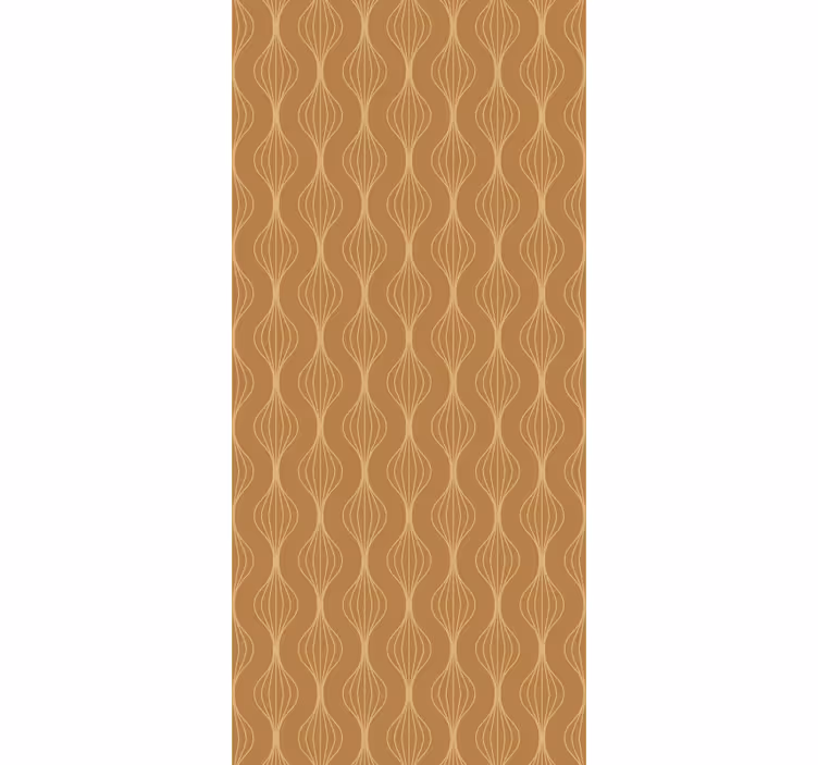 Vintage roller blind in golden lines art decor - TenStickers