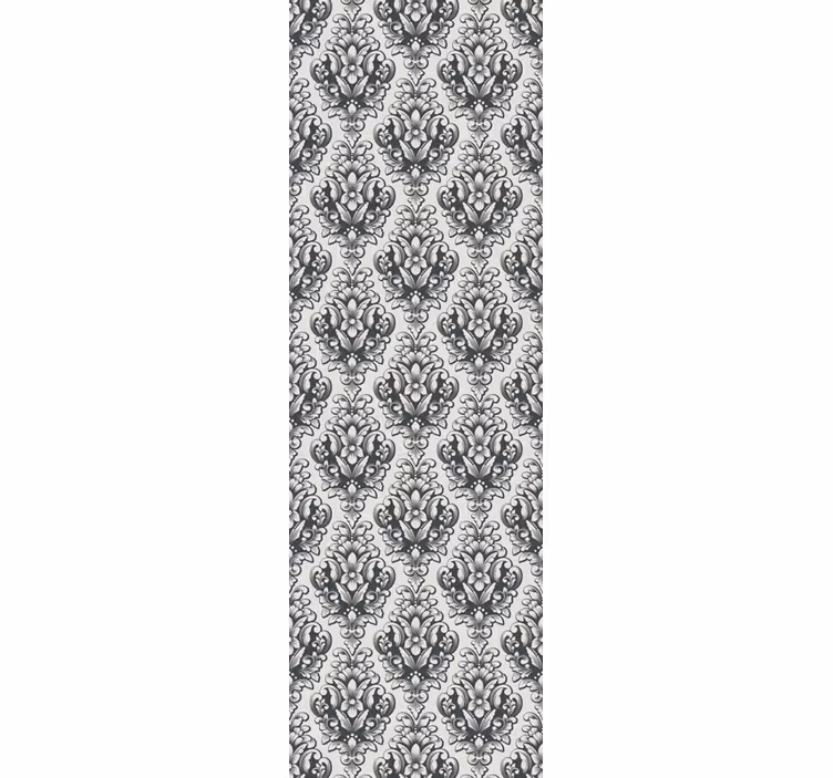Vintage roller blind in damask design - TenStickers