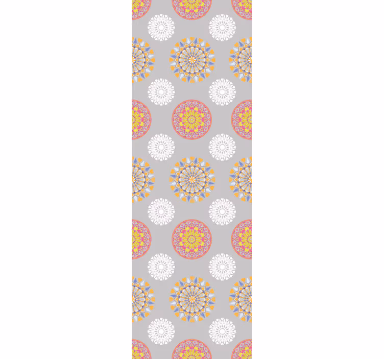 Vintage roller blind bright mandala circles - TenStickers