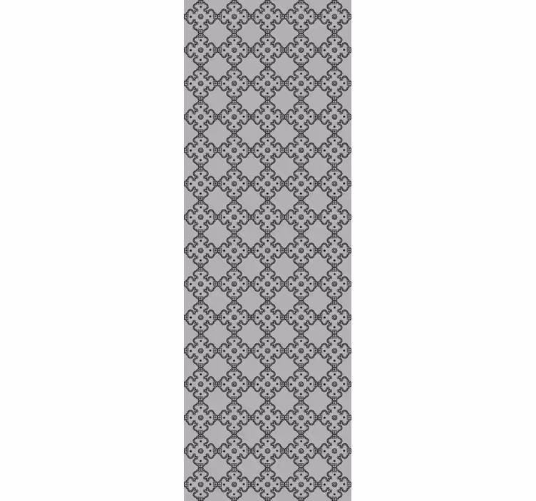 Vintage roller blind in grey korean design - TenStickers