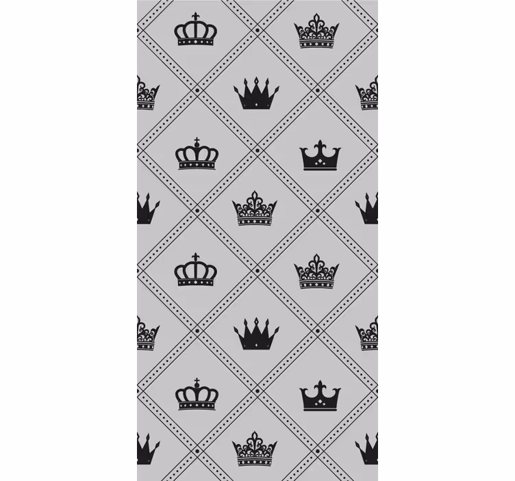 Vintage roller blind crowns and coronets design - TenStickers