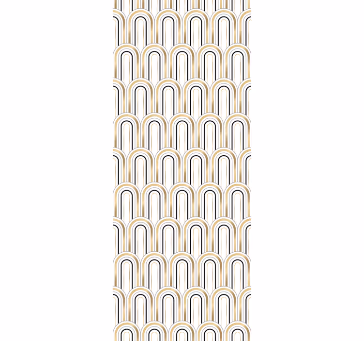 Vintage roller blind art deco geometric patterns - TenStickers