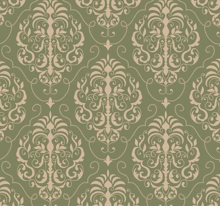 Vintage roller blind floral classic - TenStickers