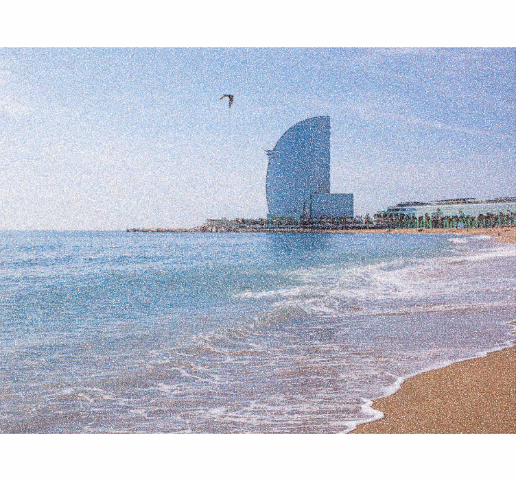 Living room roller blind vela hotel barceloneta - TenStickers