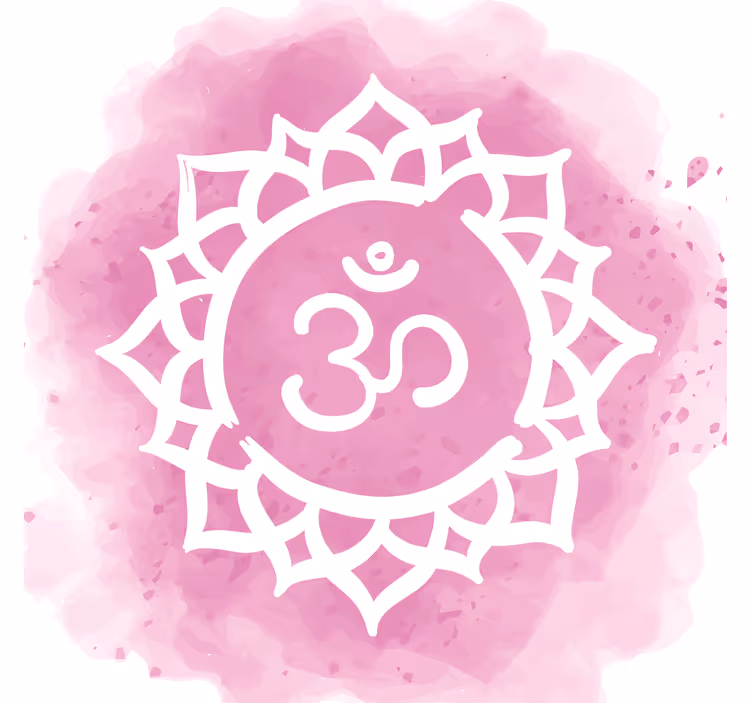 Living room roller blind with beautiful crown chakra symbol - TenStickers