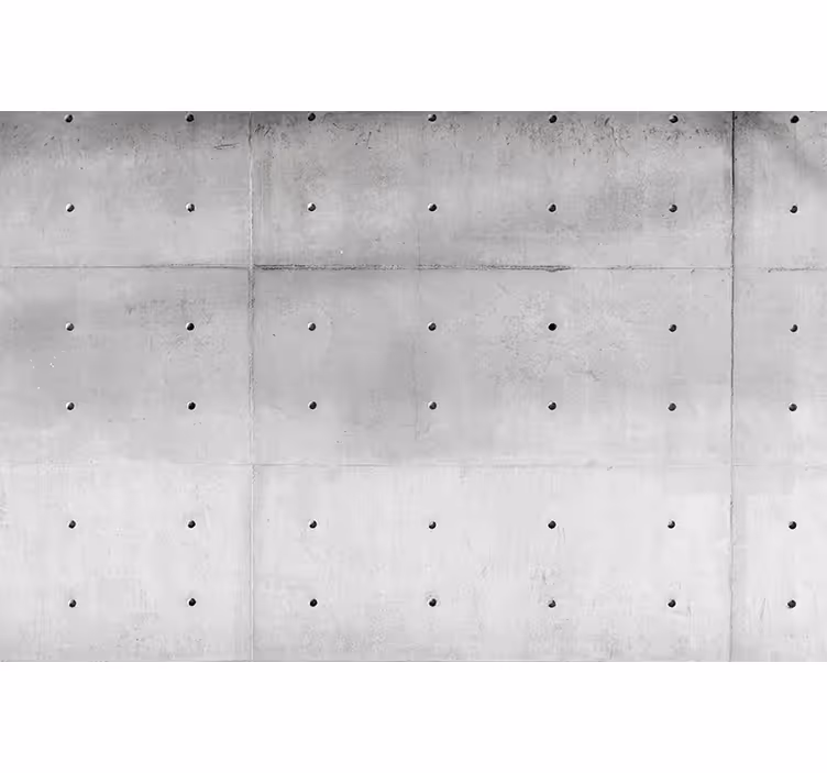 Living room roller blind cement structures design - TenStickers