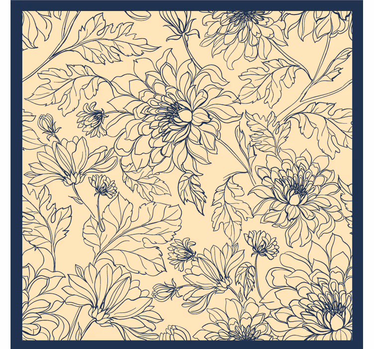 Bedroom roller blind peony assorted pattern - TenStickers