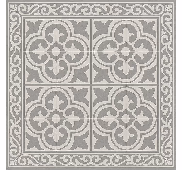 Bedroom roller blind in elegant grey tiles - TenStickers