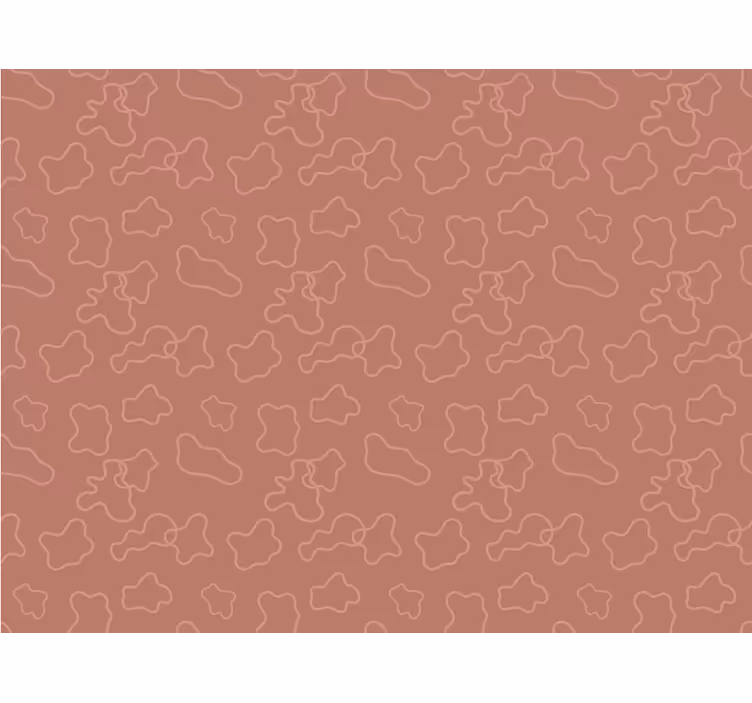 Terracotta irregular circles bedroom roller blind - TenStickers