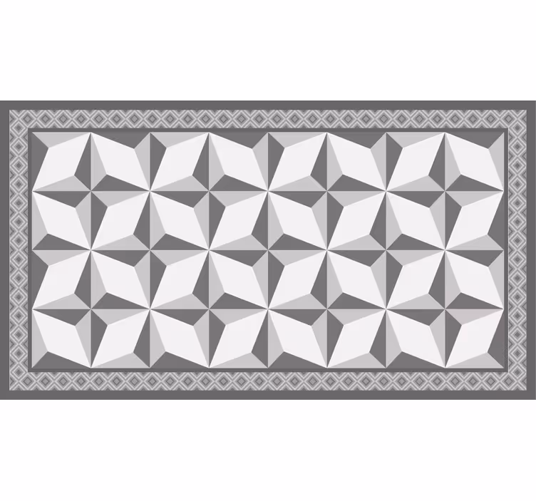 Gray roller blind with "margot" geometric pattern - TenStickers