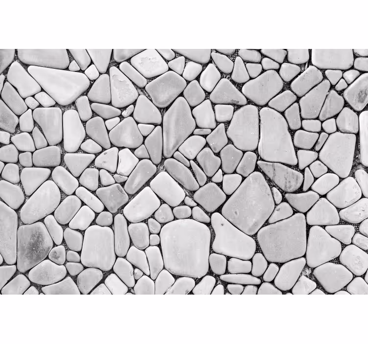Gray roller blind with seamless stone texture - TenStickers