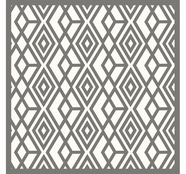 Gray roller blind with nordic gray rhombuses triangles - TenStickers