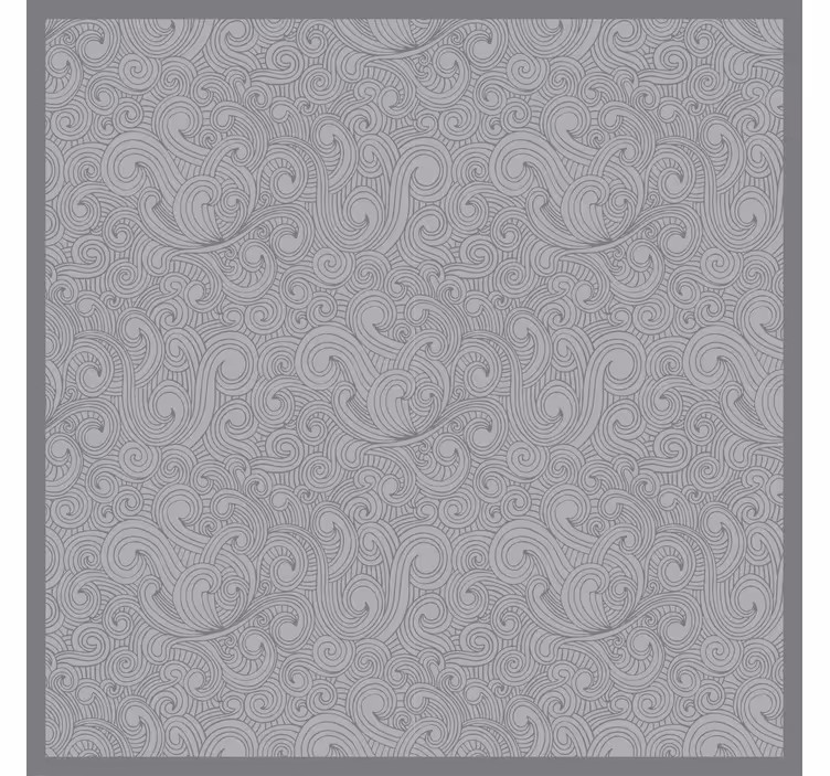 Gray roller blind with gray tones floral pattern - TenStickers