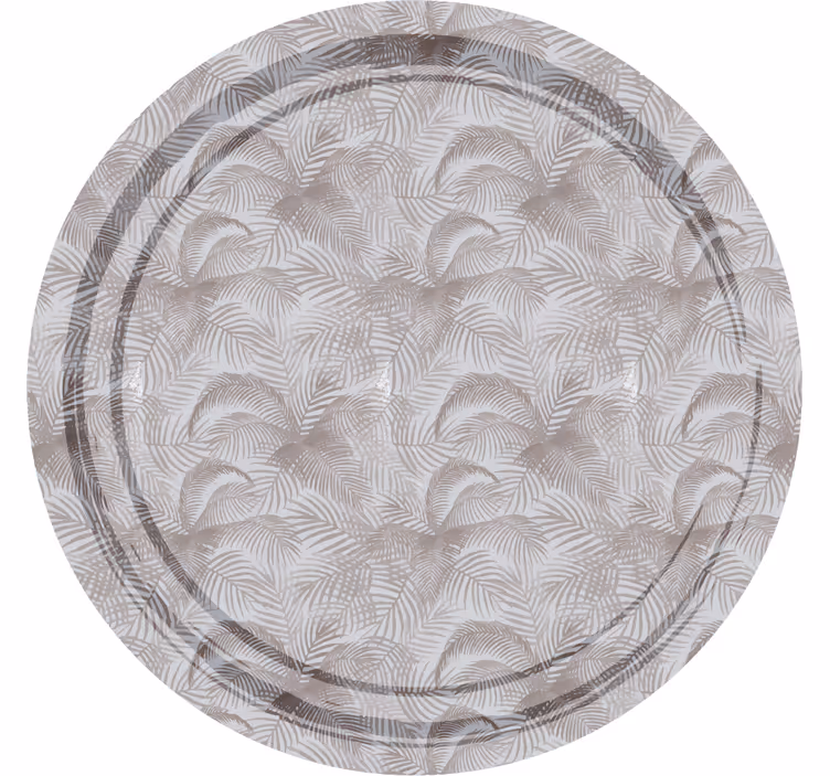Gray roller blind with elegant 80's botanical design - TenStickers