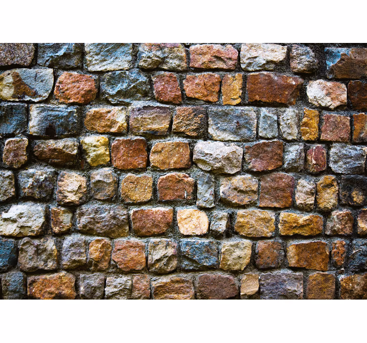 Bedroom roller blind in raw multicoloured stone design - TenStickers