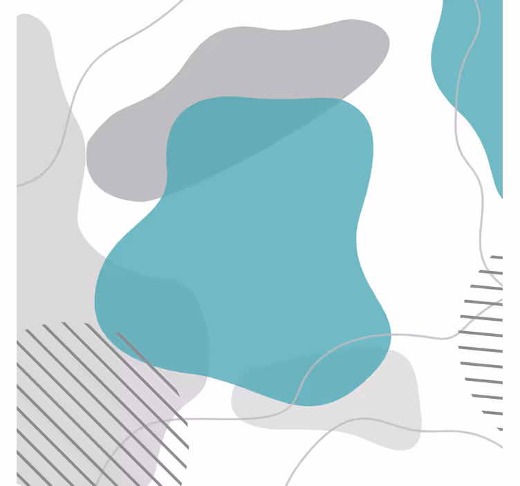 Living room roller blind blue and green designs - TenStickers