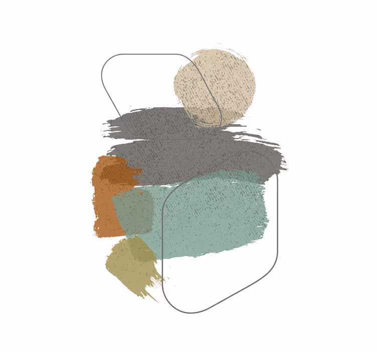 Living room roller blind color spots - TenStickers