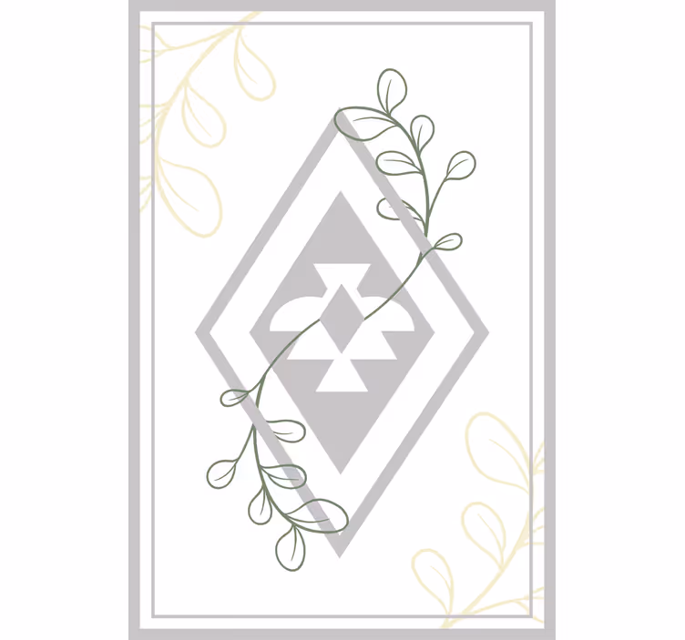 Living room roller blind mapuche art design - TenStickers