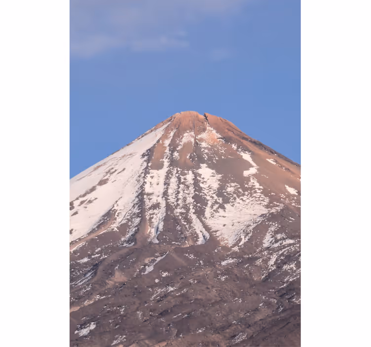 Living room roller blind teide mountain design - TenStickers