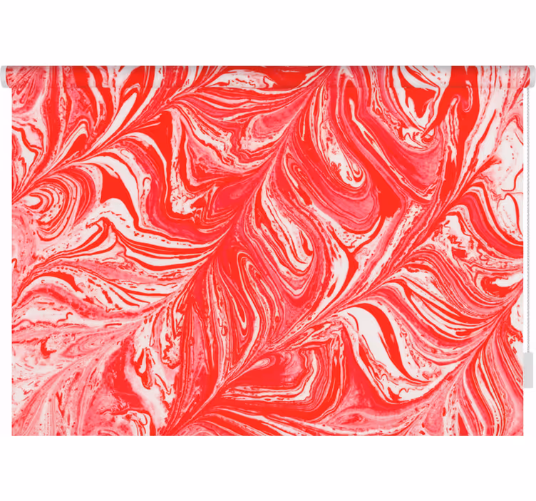 Red wavy texture bedroom roller blind - TenStickers
