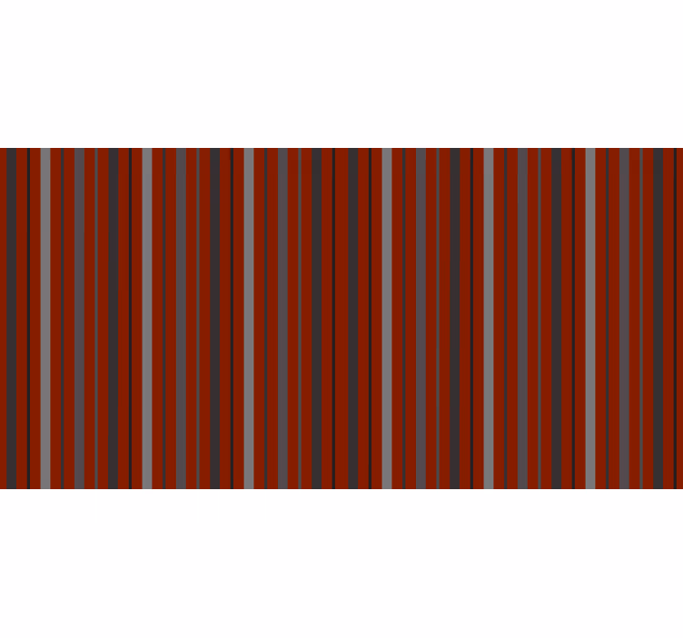 Striped red and gray bedroom roller blind - TenStickers