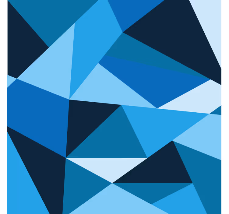 Bedroom roller blind blue striped nordic triangles - TenStickers