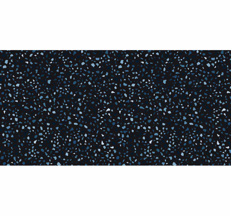 Bedroom roller blind in black and blue terrazzo - TenStickers