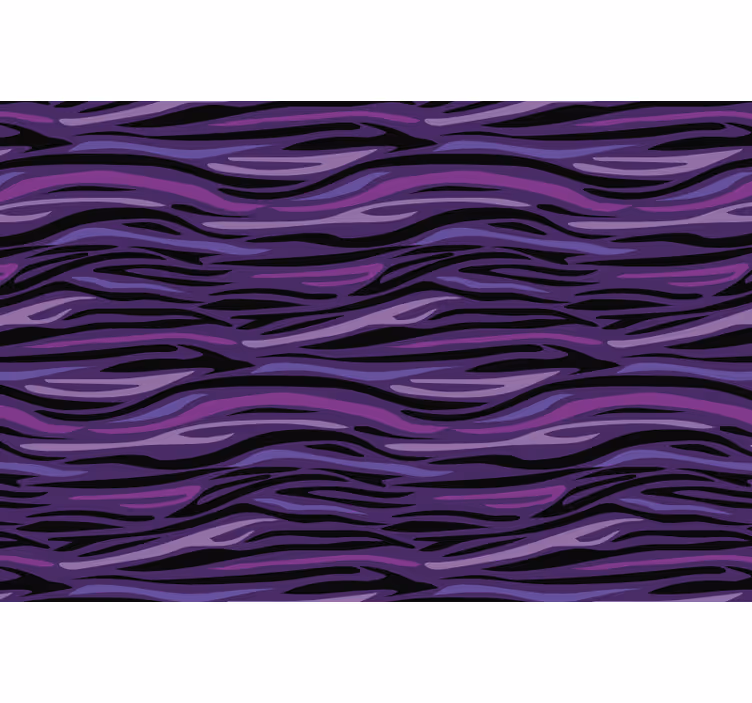 Purple animal print bedroom roller blind - TenStickers