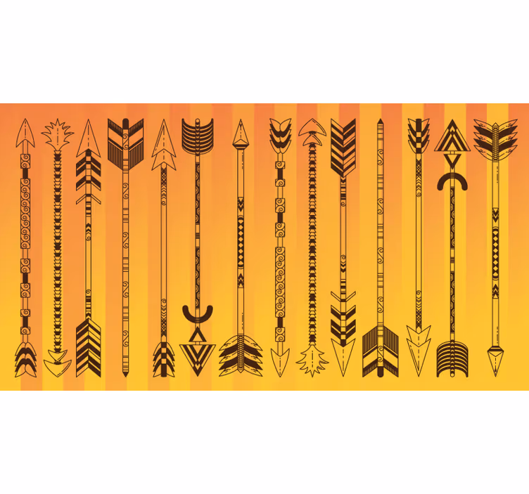 Bedroom roller blind southwest sunset stripes - TenStickers