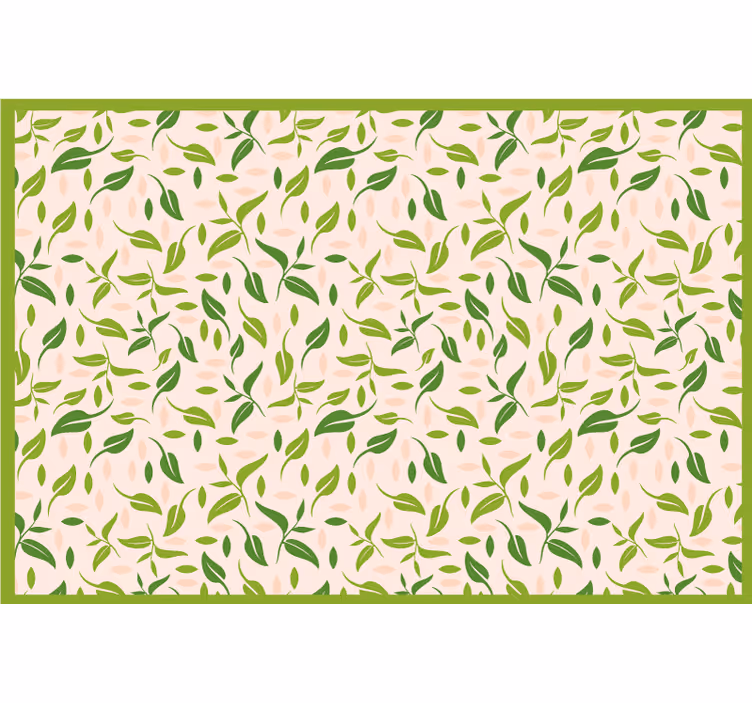 Bedroom roller blind nordic leaves design - TenStickers