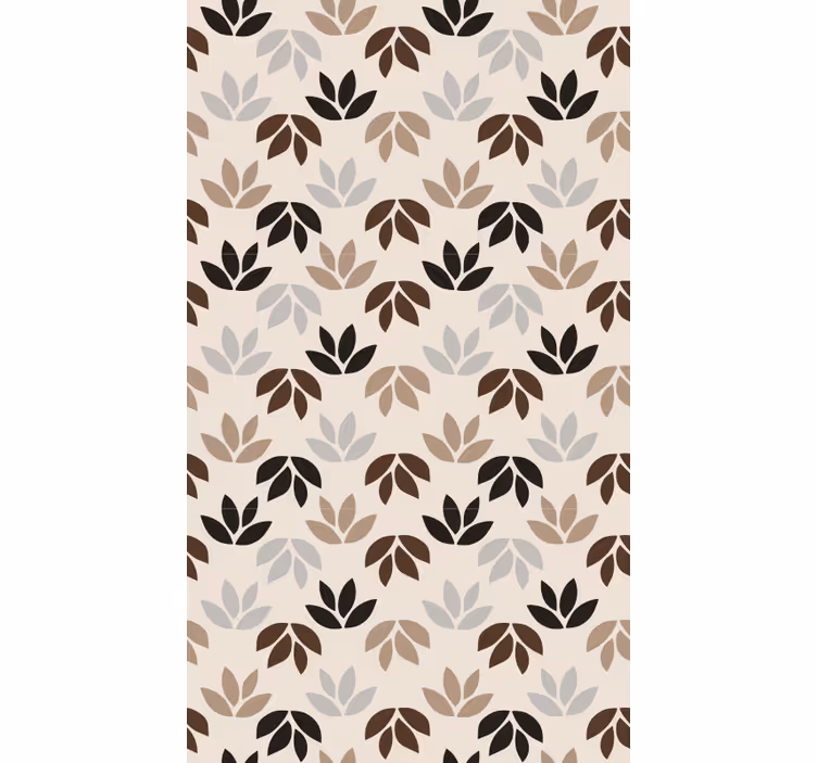 Bedroom roller blind brown leaf branches - TenStickers