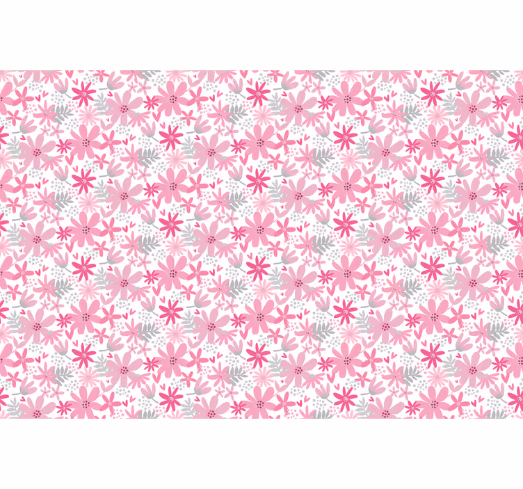 Bedroom roller blind flowerprint 'yambo' pink - TenStickers
