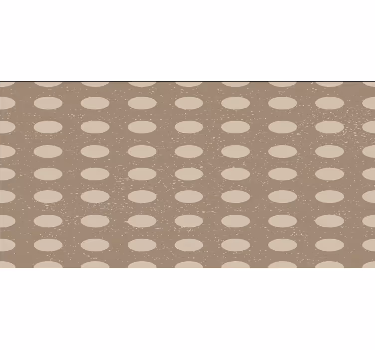 Bedroom roller blind with geometric brown circle pattern - TenStickers