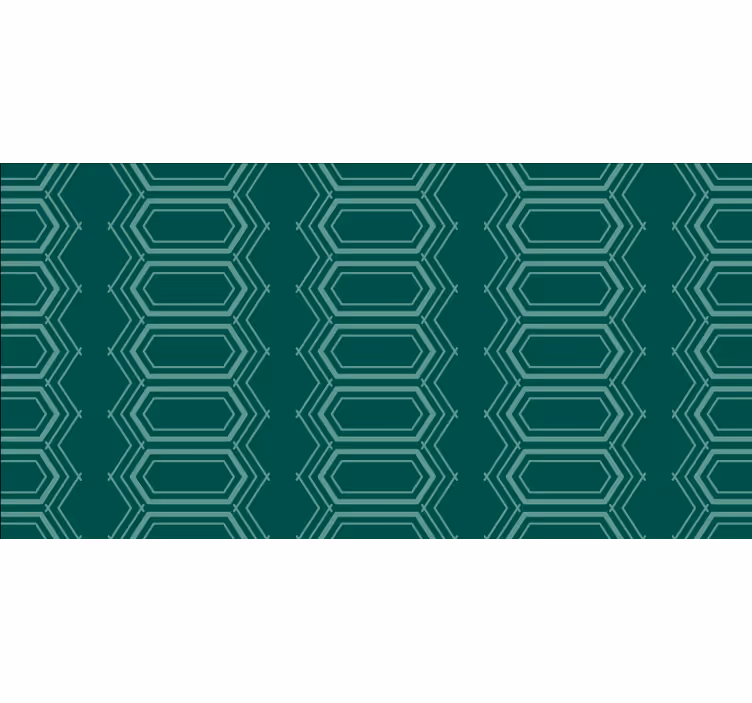 Bedroom roller blind geometric green circle pattern - TenStickers