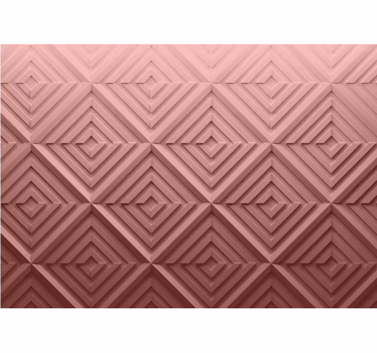 Bedroom roller blind in pink 3d geometric design - TenStickers