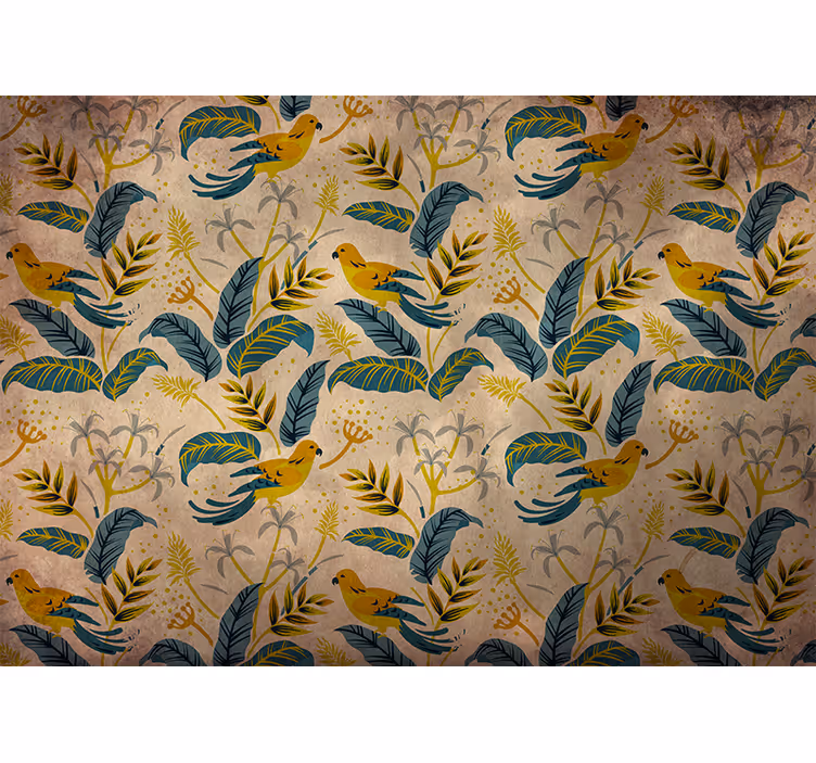 Bedroom roller blind scandinavian small bird design - TenStickers