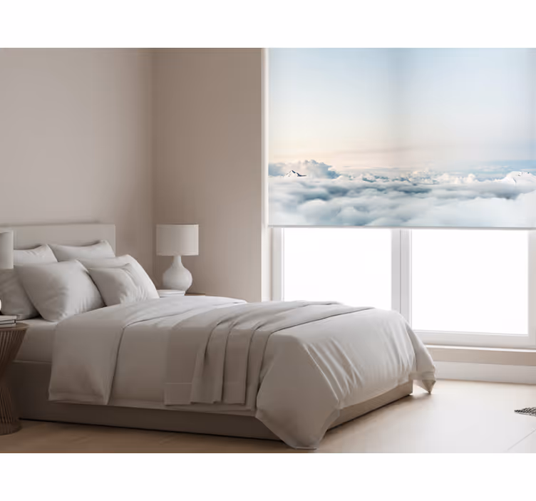 Bedroom roller blind with a beautiful sky and sea - TenStickers