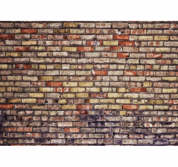 Bedroom roller blind with messy brick texture - TenStickers