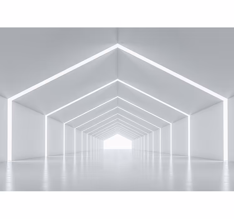 White roller blind with 3d bright mirrored designs - TenStickers
