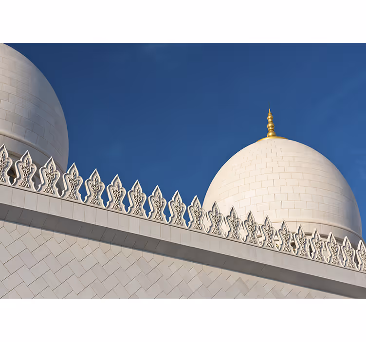 White roller blind emirates sheikh zayed style - TenStickers
