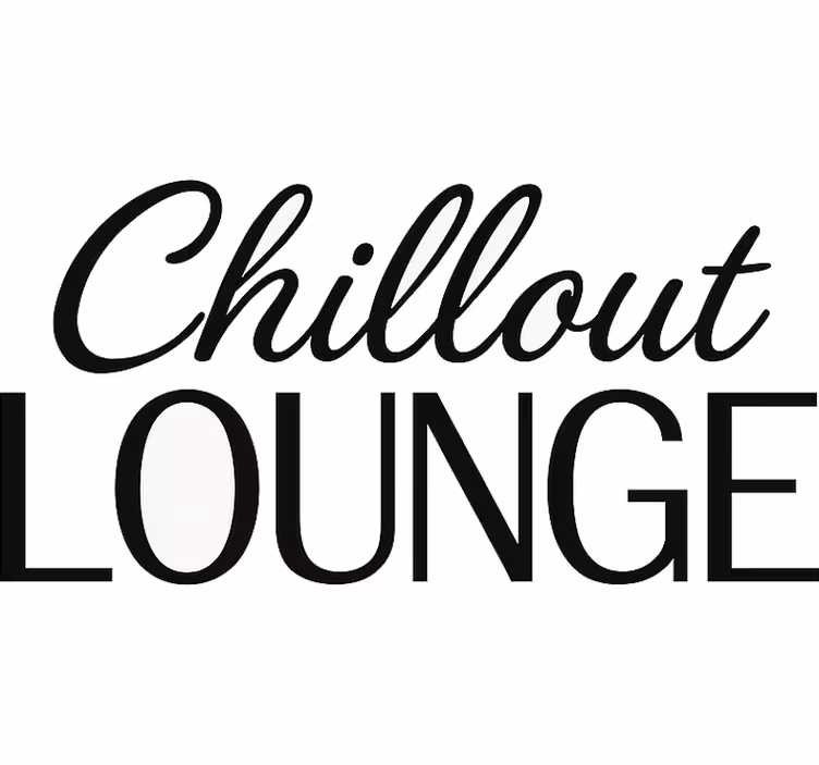 White roller blind chill out space - TenStickers