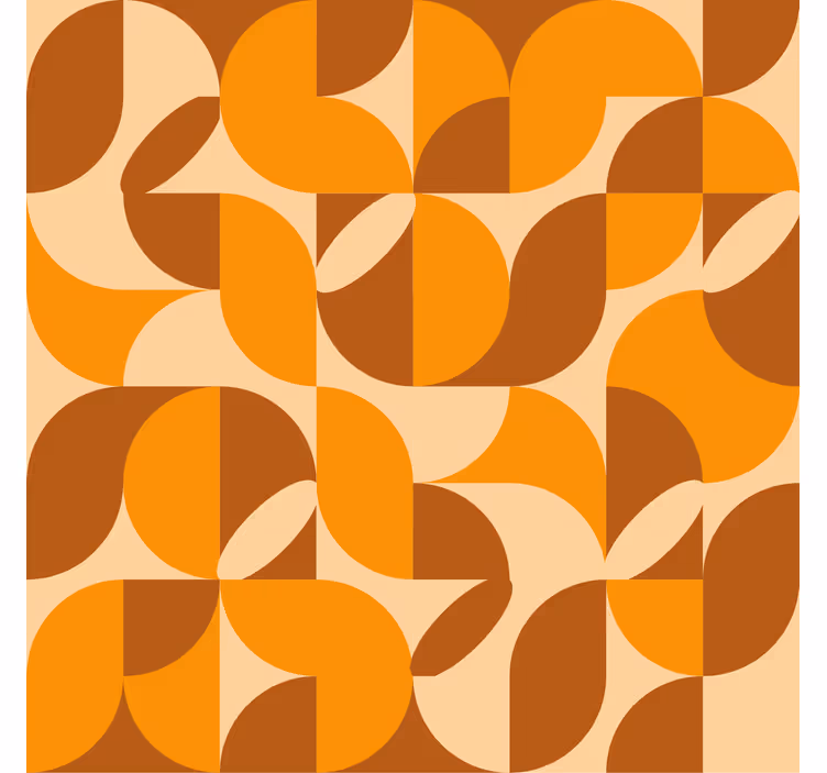 Retro living room roller blind - TenStickers