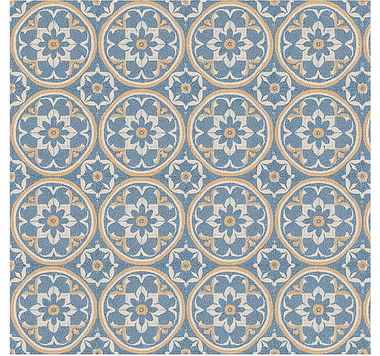 Living room roller blind azulejo style mat - TenStickers