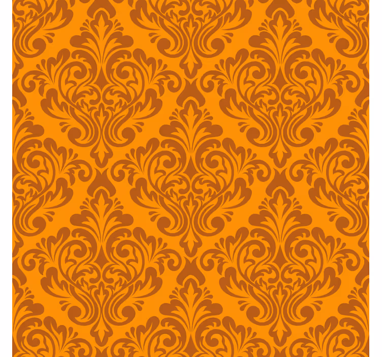 Vintage damask living room roller blind - TenStickers