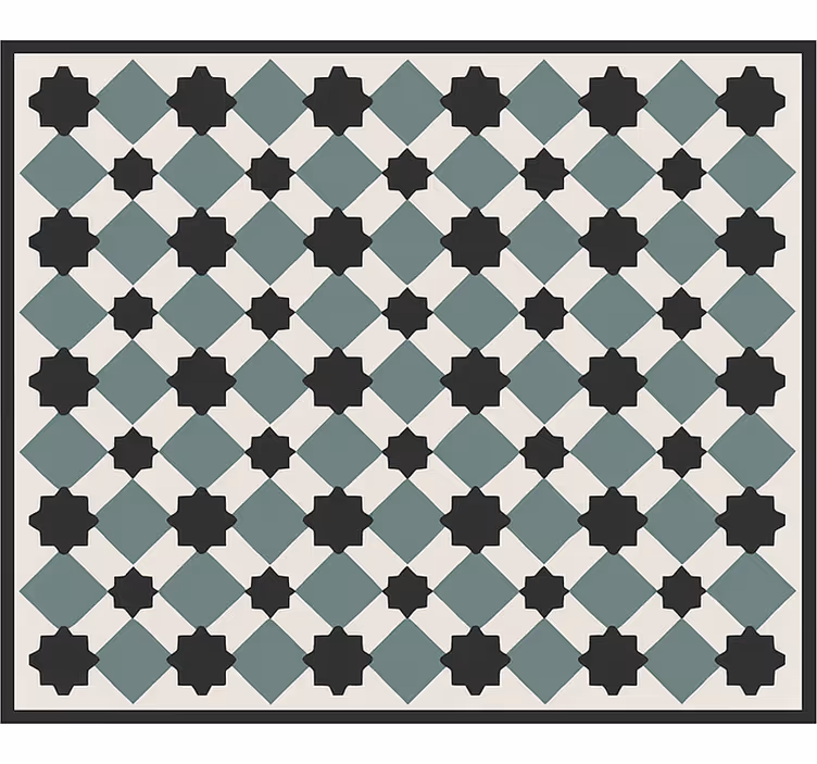 Living room roller blind vintage star - TenStickers