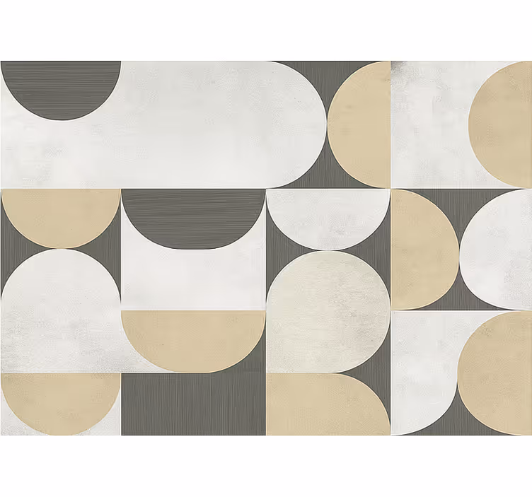 Abstract geometrics living room roller blind - TenStickers