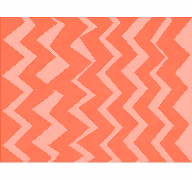 Living room roller blind pink zig zag pattern - TenStickers