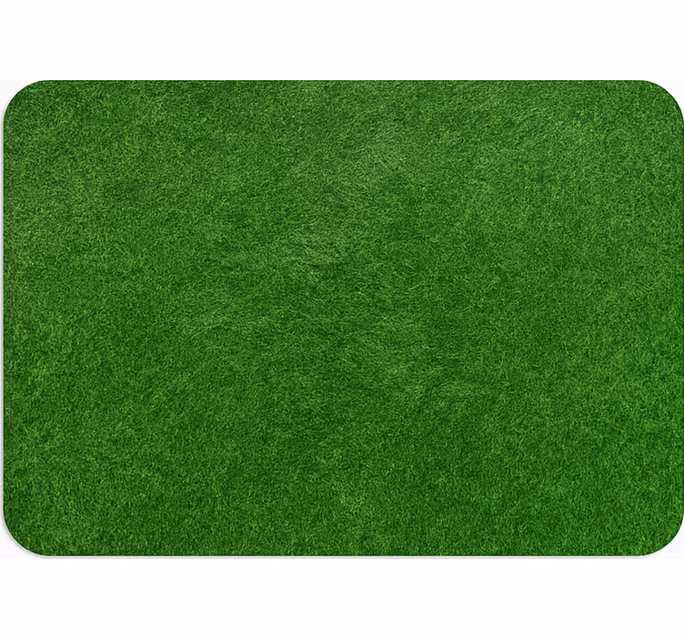Living room roller blind fake grass look - TenStickers