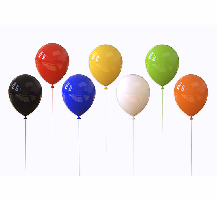 Children room roller blind 3d realistic balloons - TenStickers