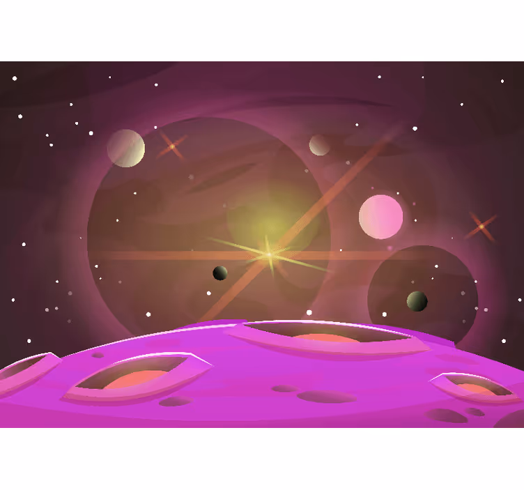 Children room roller blind with futuristic designs - TenStickers